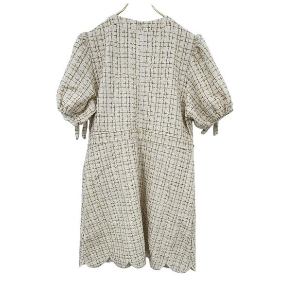 New NWT Simply Southern Tweed Scalloped Hem‎ Dress XL 14 - Picture 3 of 7